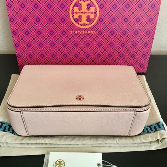 Auth Tory Burch Saffiano leather Robinson purse - Picture 2 of 7